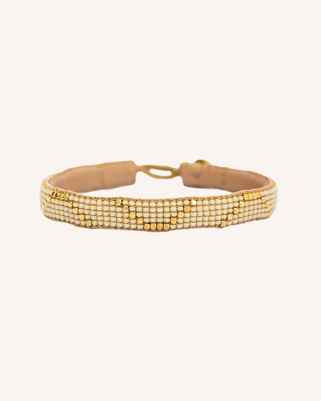 IBU Armband "The Wave" - Creme/Gold