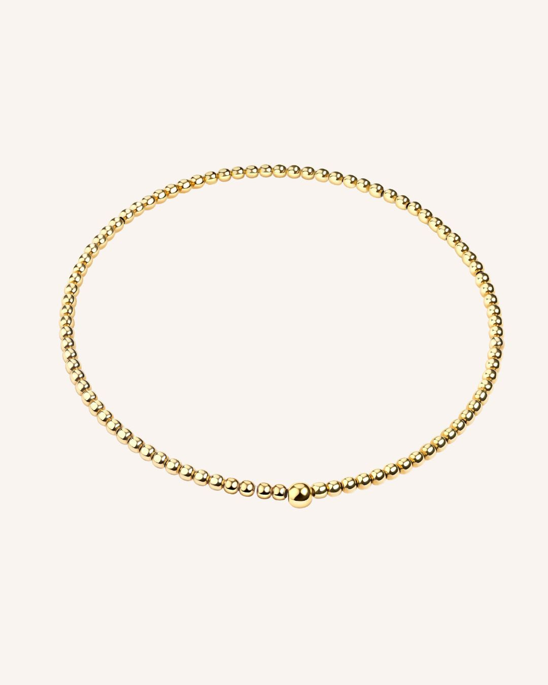 Stretcharmband "Basic" - Gold 3mm