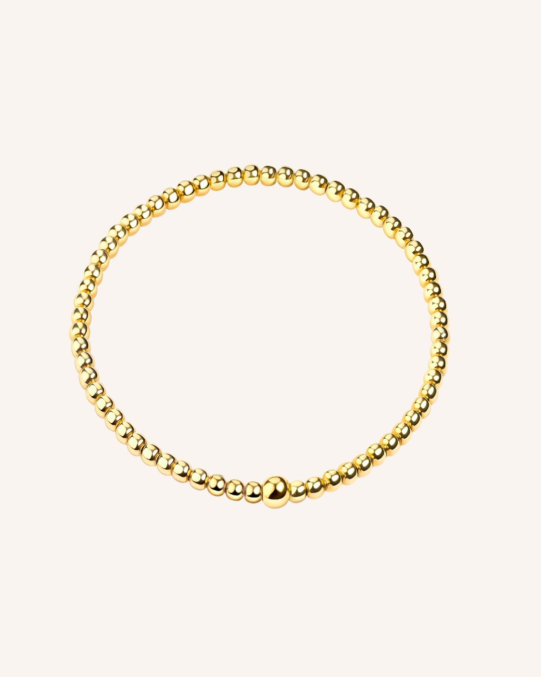 Stretcharmband "Basic" - Gold 4mm