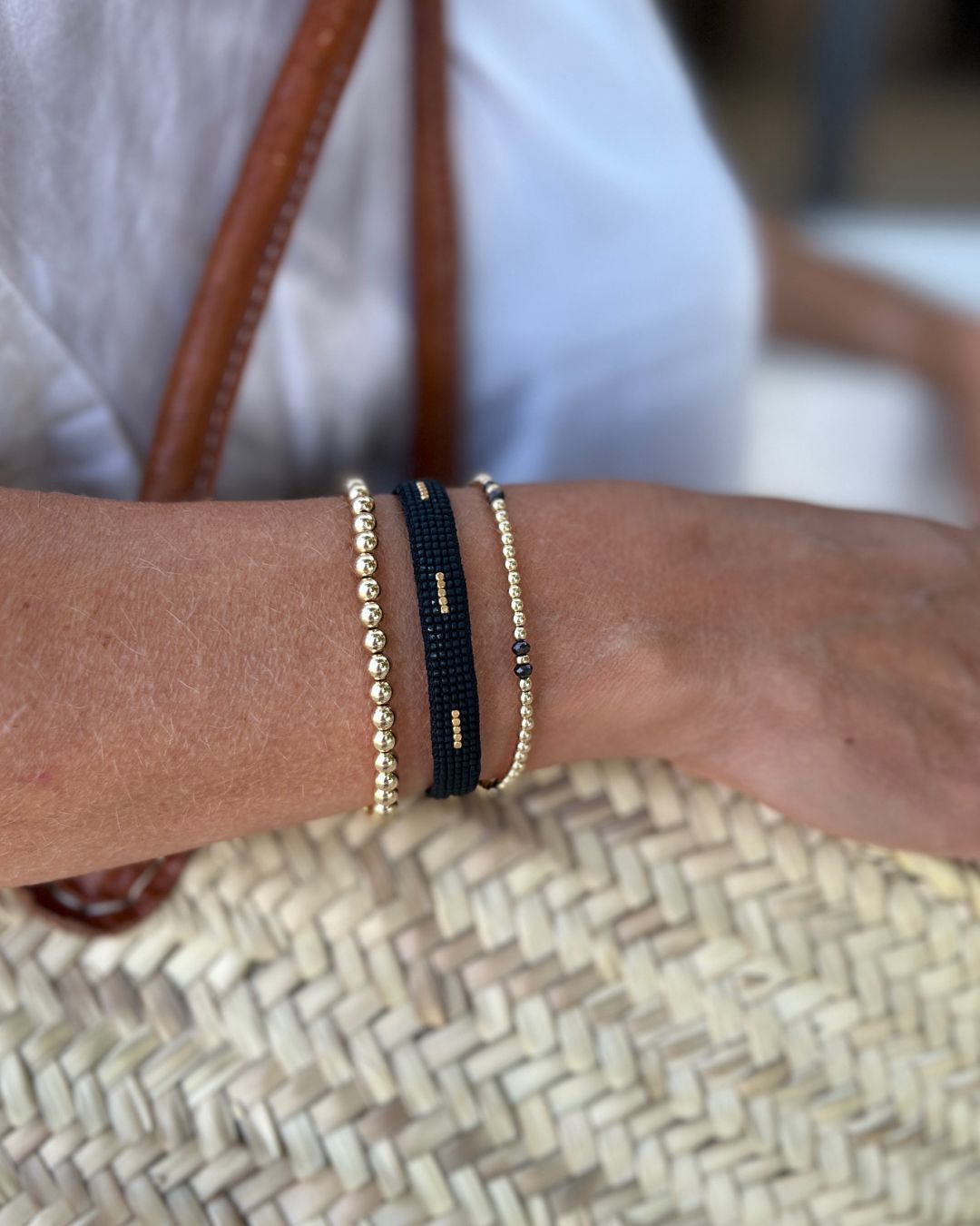 Stretcharmband "Basic" - Silber 4mm