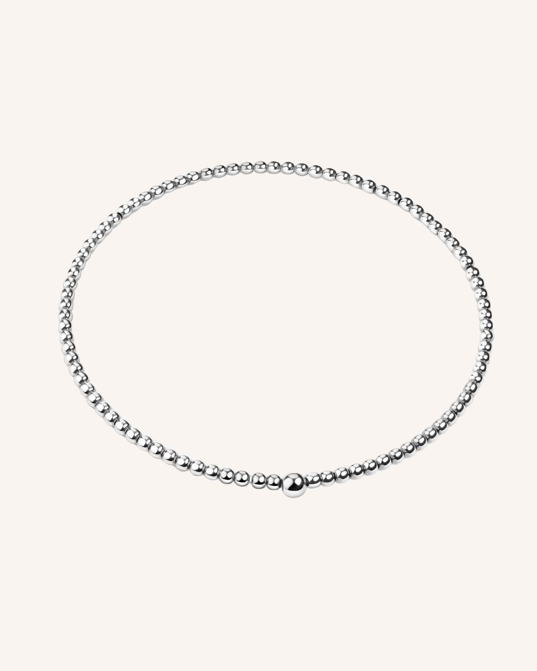 Stretcharmband "Basic" - Silber 3mm