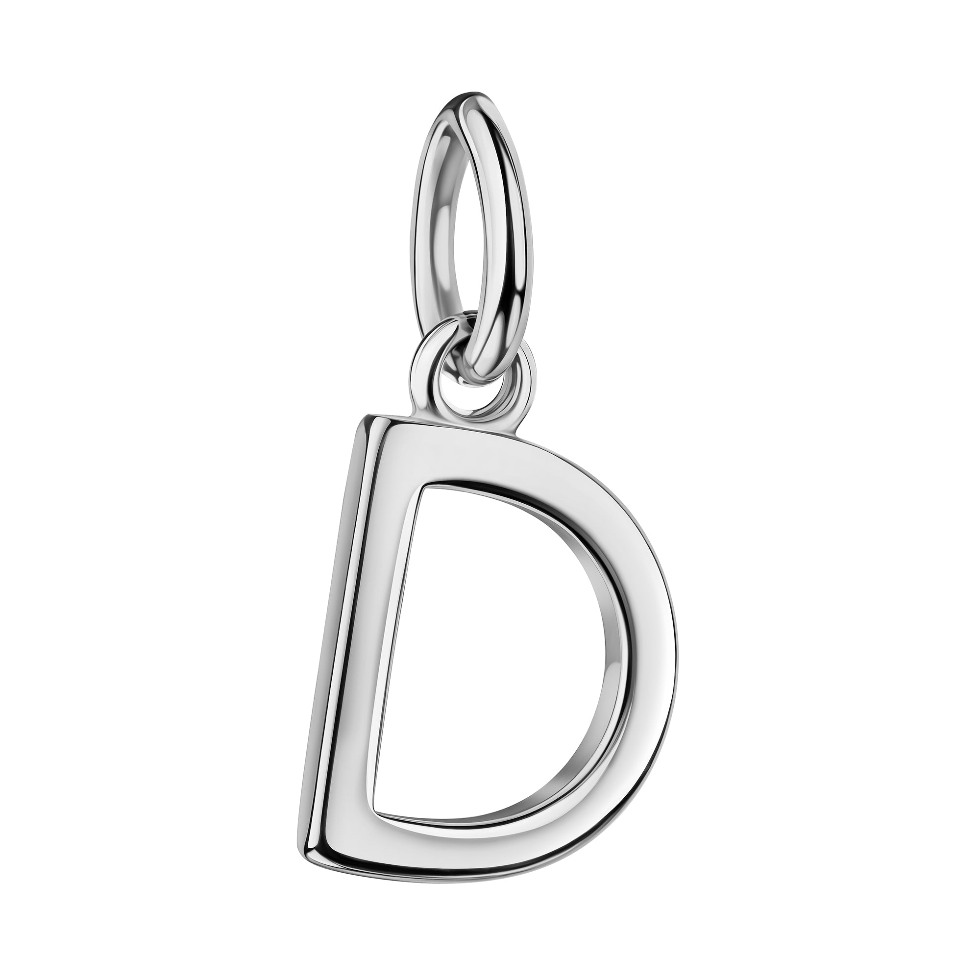 Initialenkette mit Zirkonia - Silber