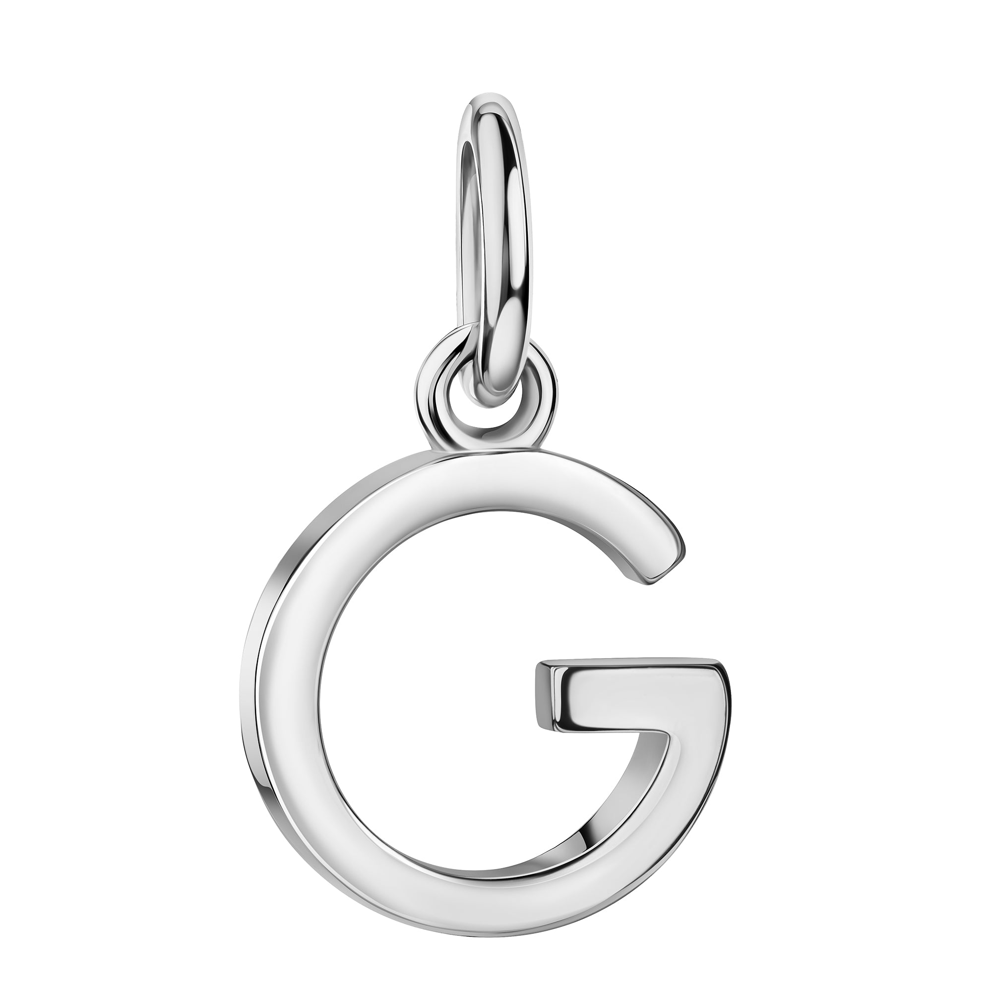 Initialenkette mit Zirkonia - Silber