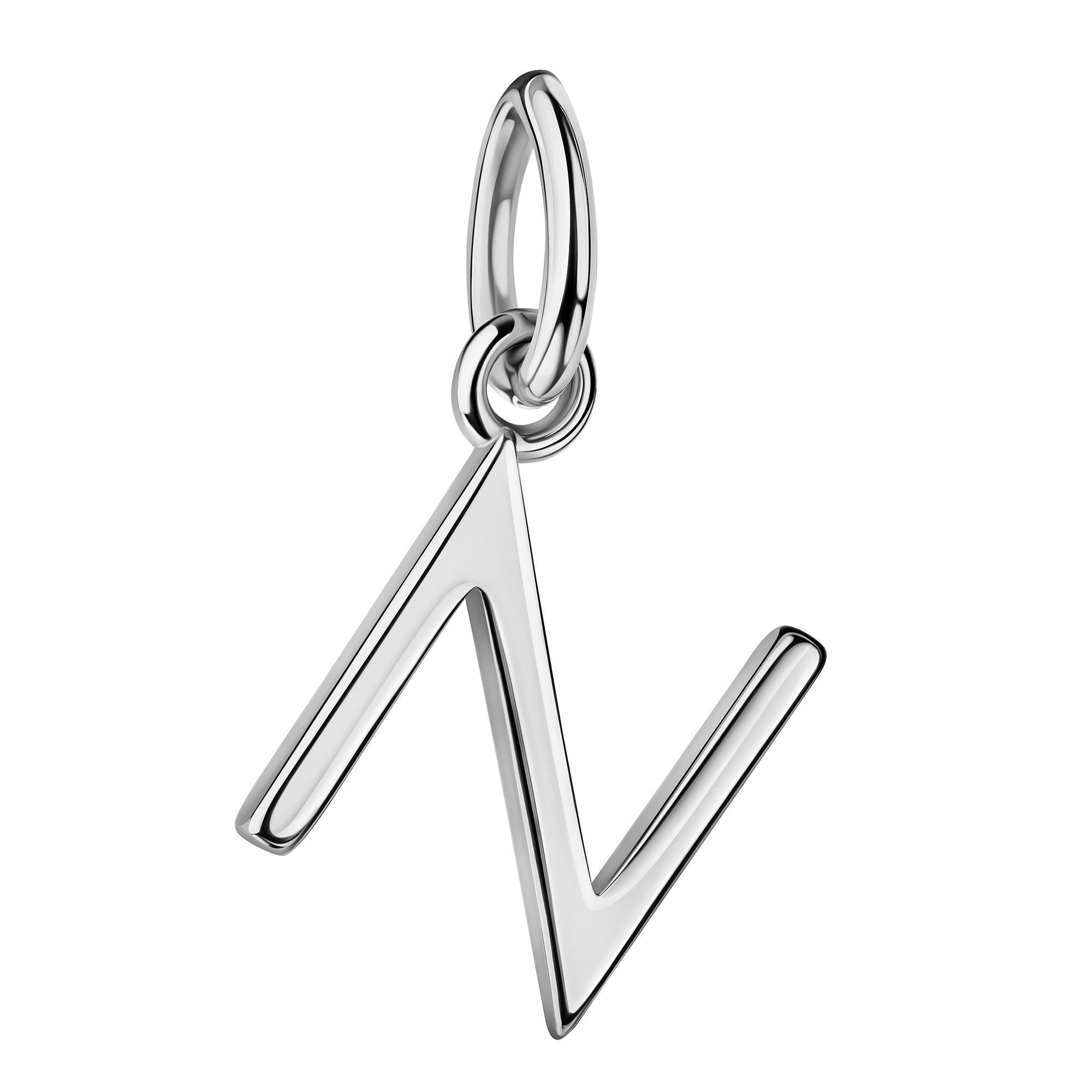 Initialenkette mit Zirkonia - Silber