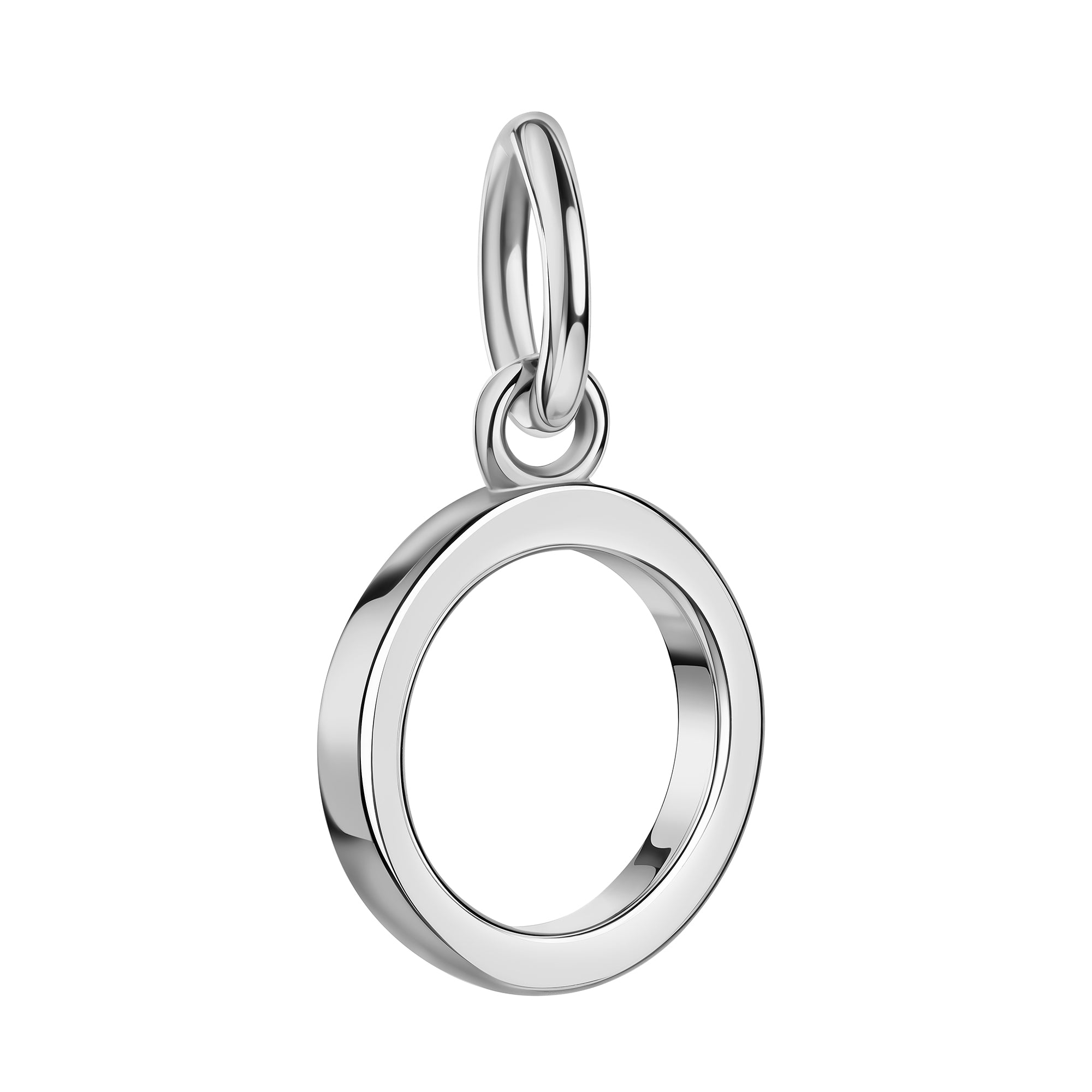 Initialenkette mit Zirkonia - Silber