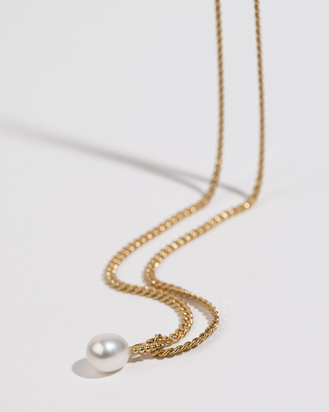 Halskette "Perle" - Panzerkette Gold