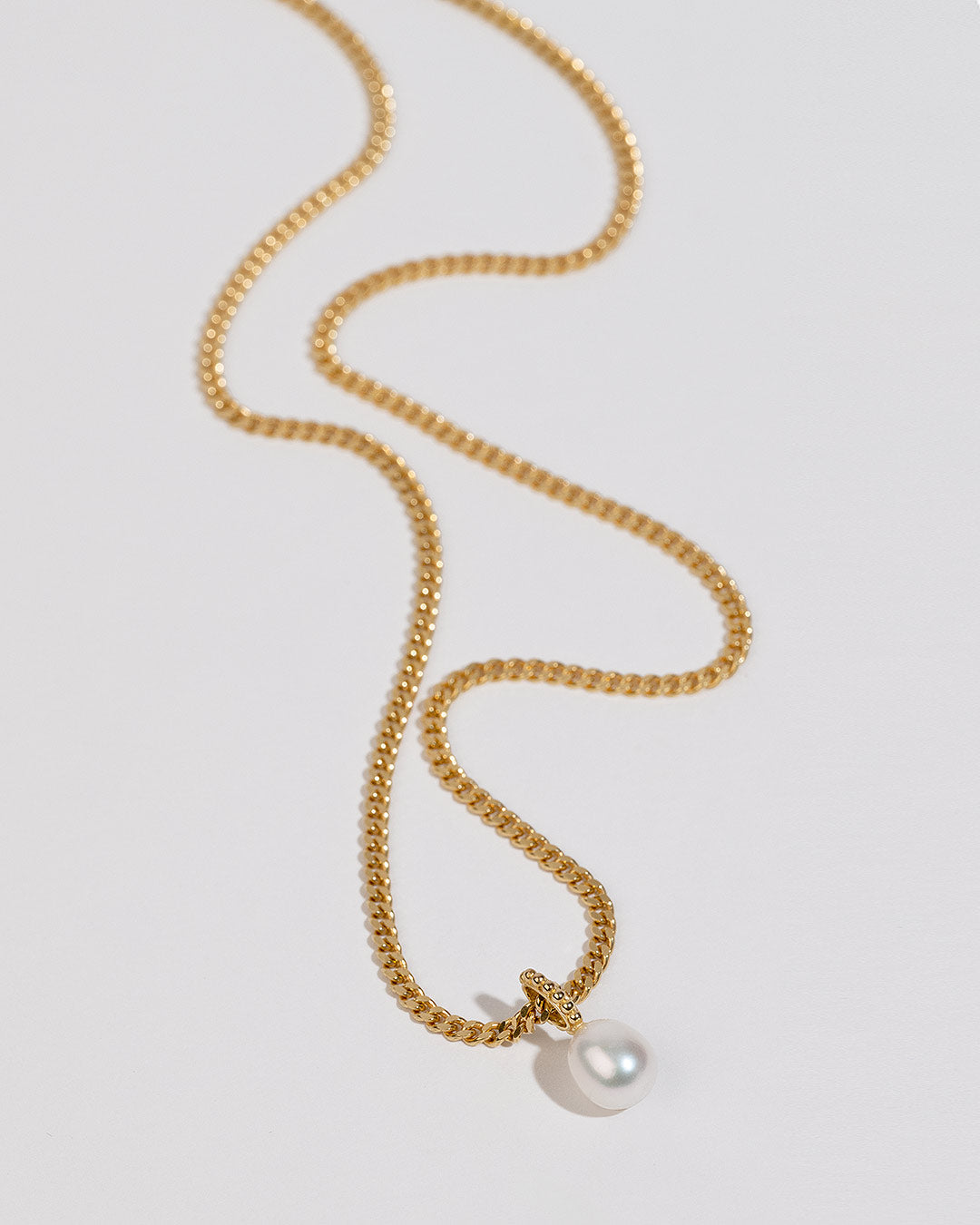 Halskette "Perle" - Panzerkette Gold