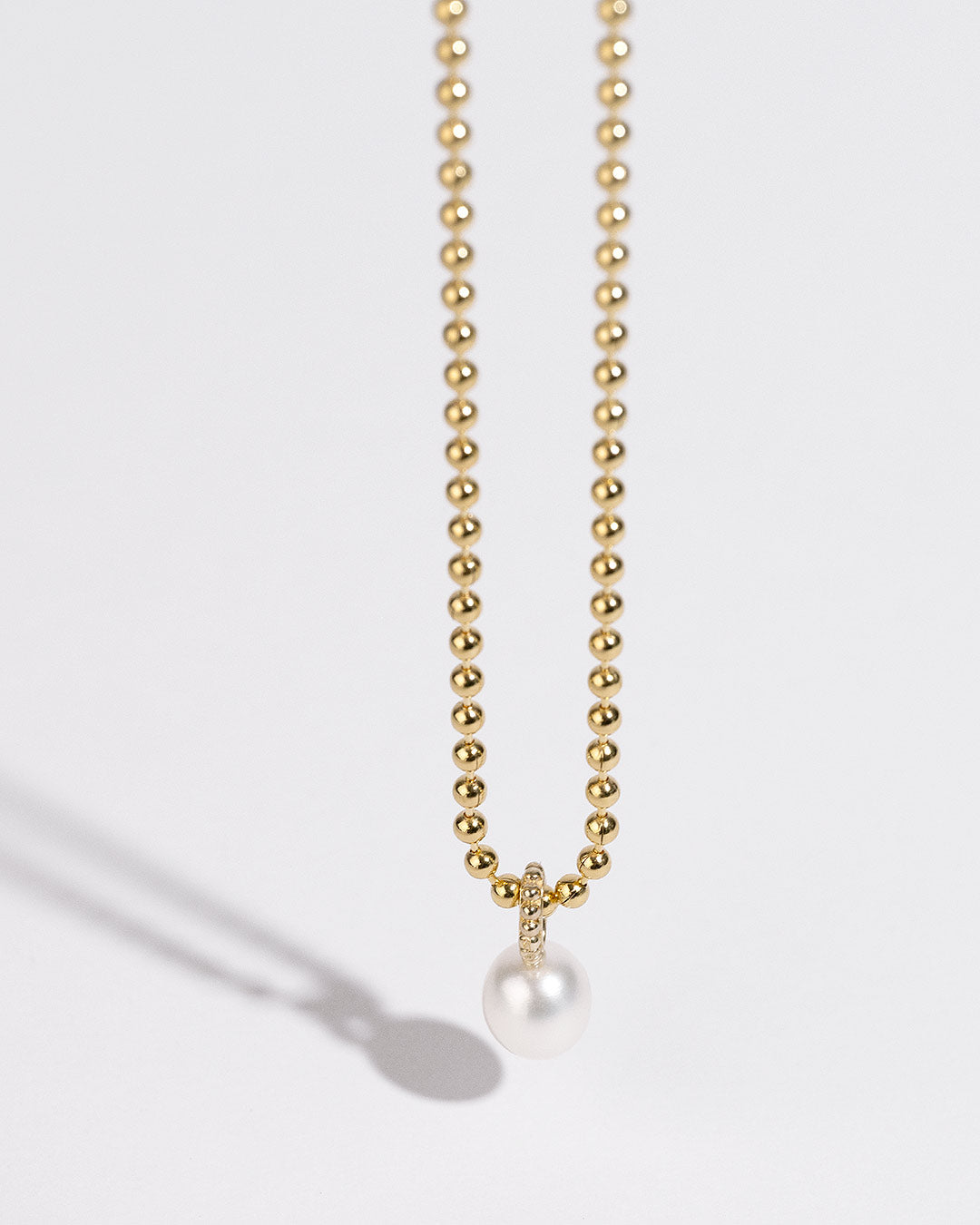 Halskette "Perle" - Kugelkette Gold