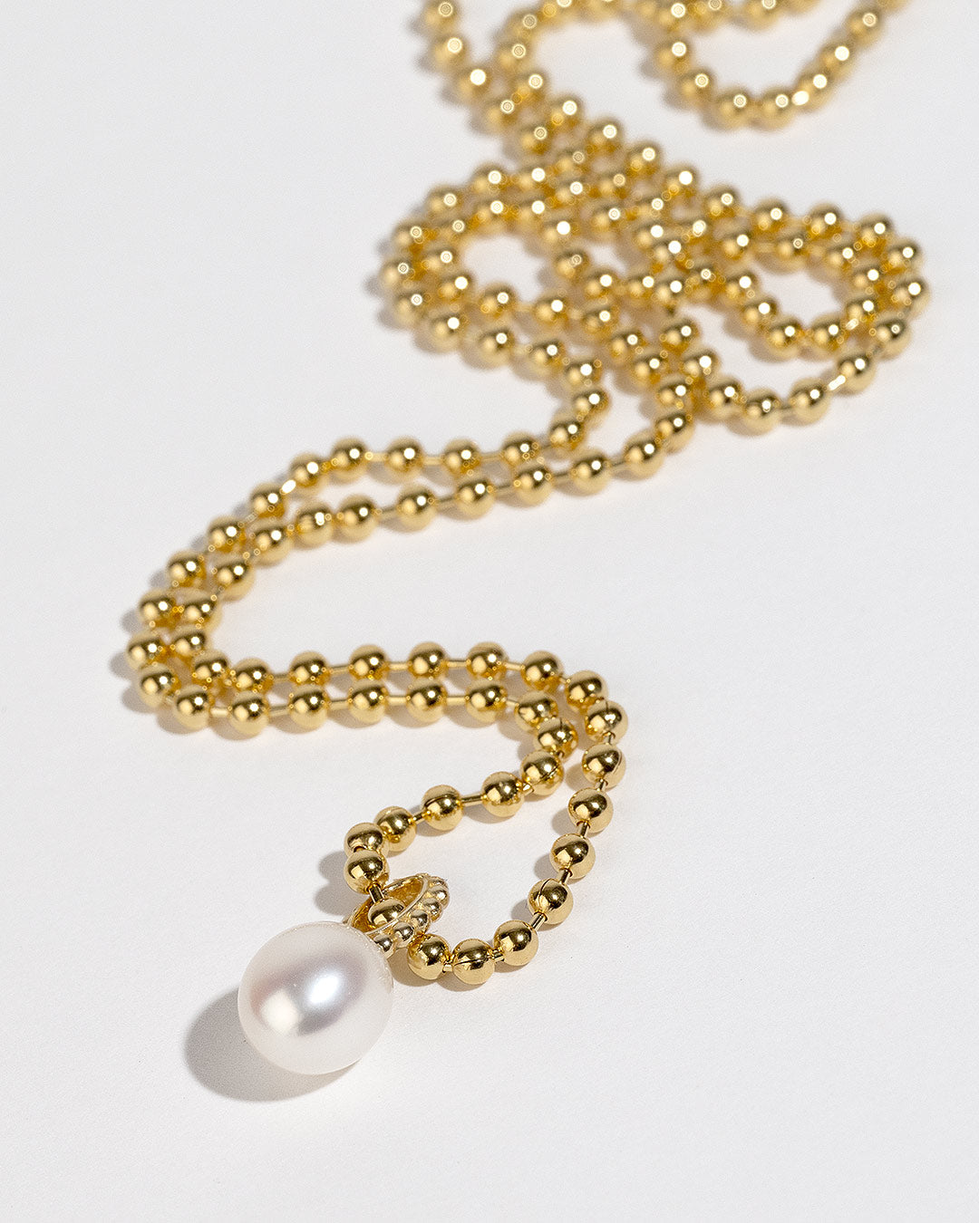 Halskette "Perle" - Kugelkette Gold