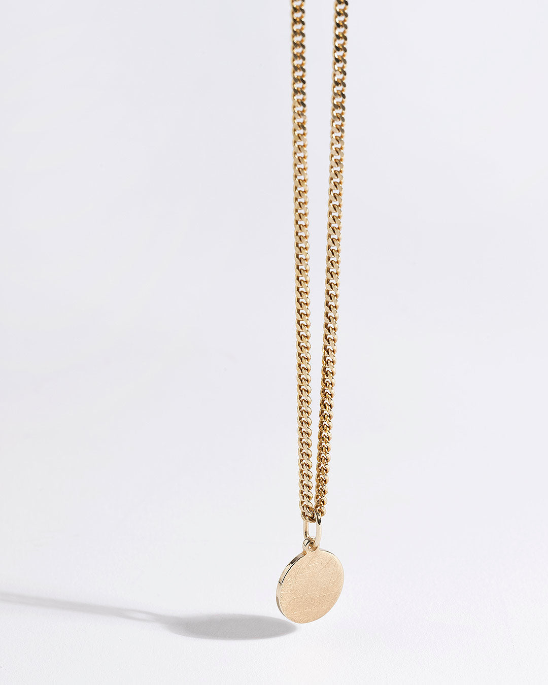 Halskette "Plättchen" - Panzerkette Gold