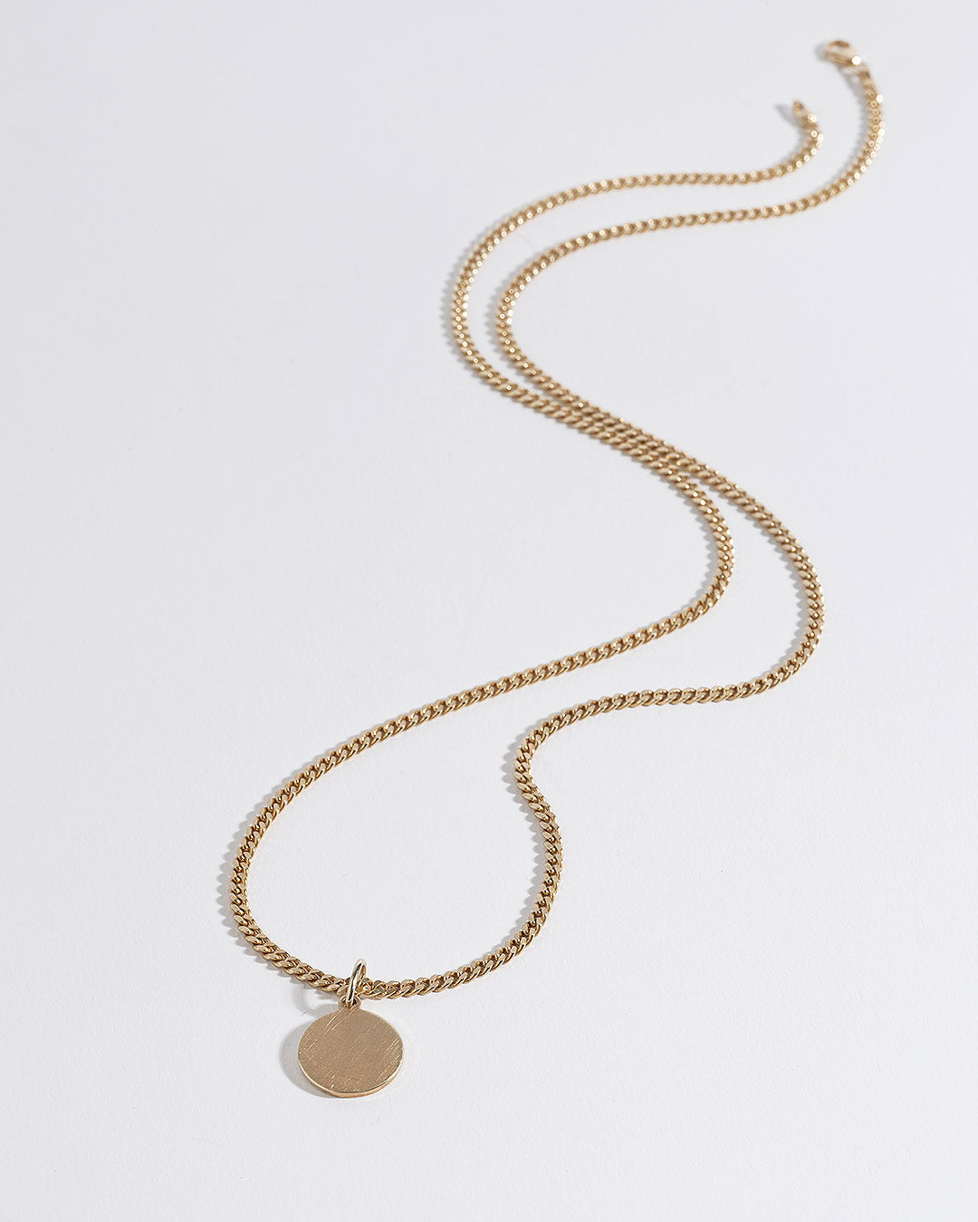 Halskette "Plättchen" - Panzerkette Gold