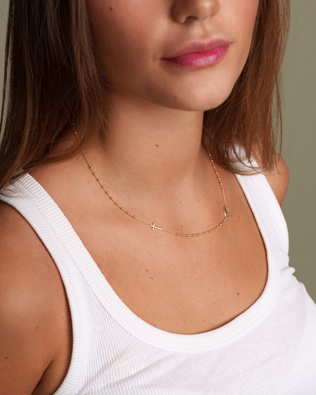 Halskette "Rosenkranz" - Gold