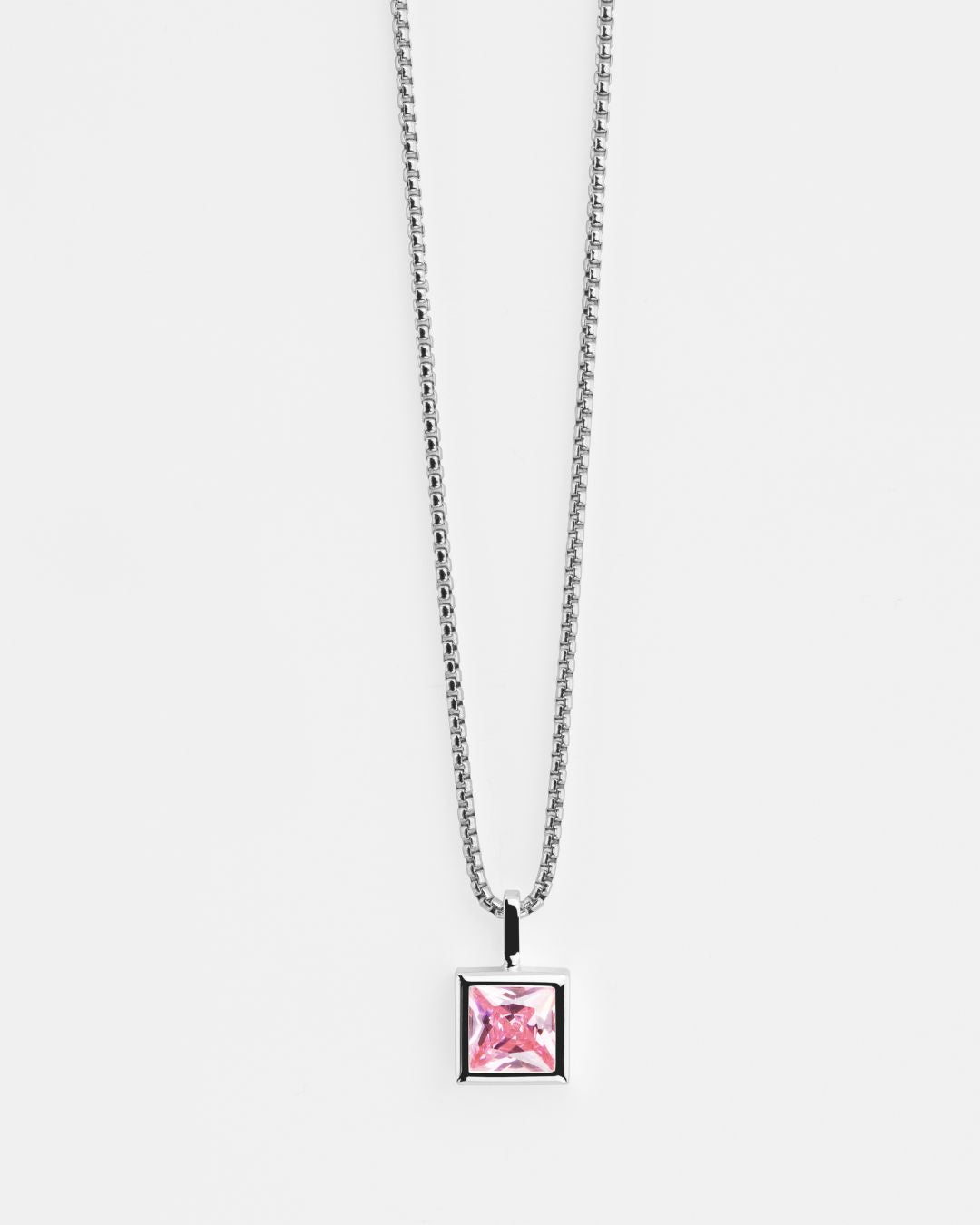 Halskette "Quadro" - Silber/Rosé