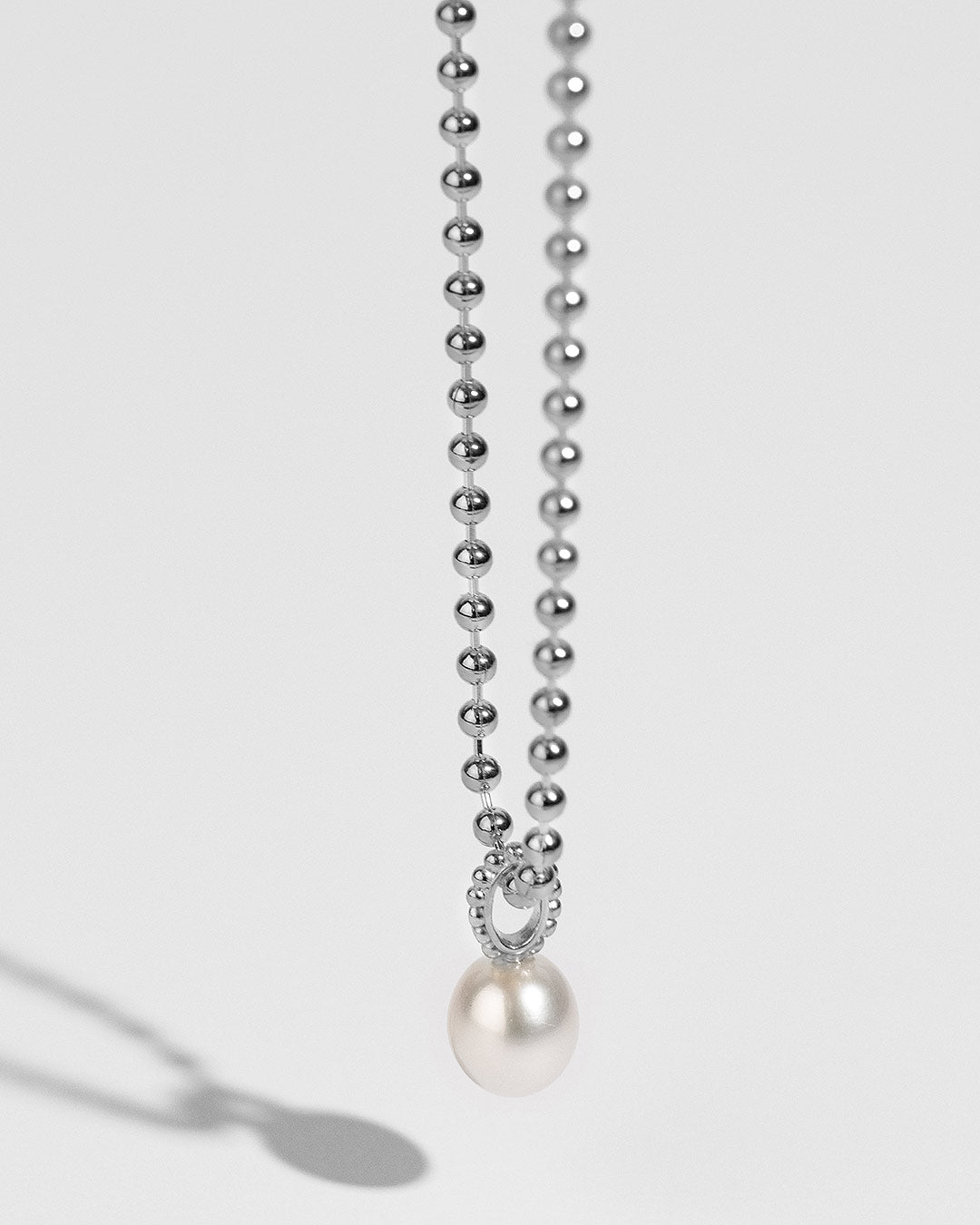 Halskette "Perle" - Kugelkette Silber