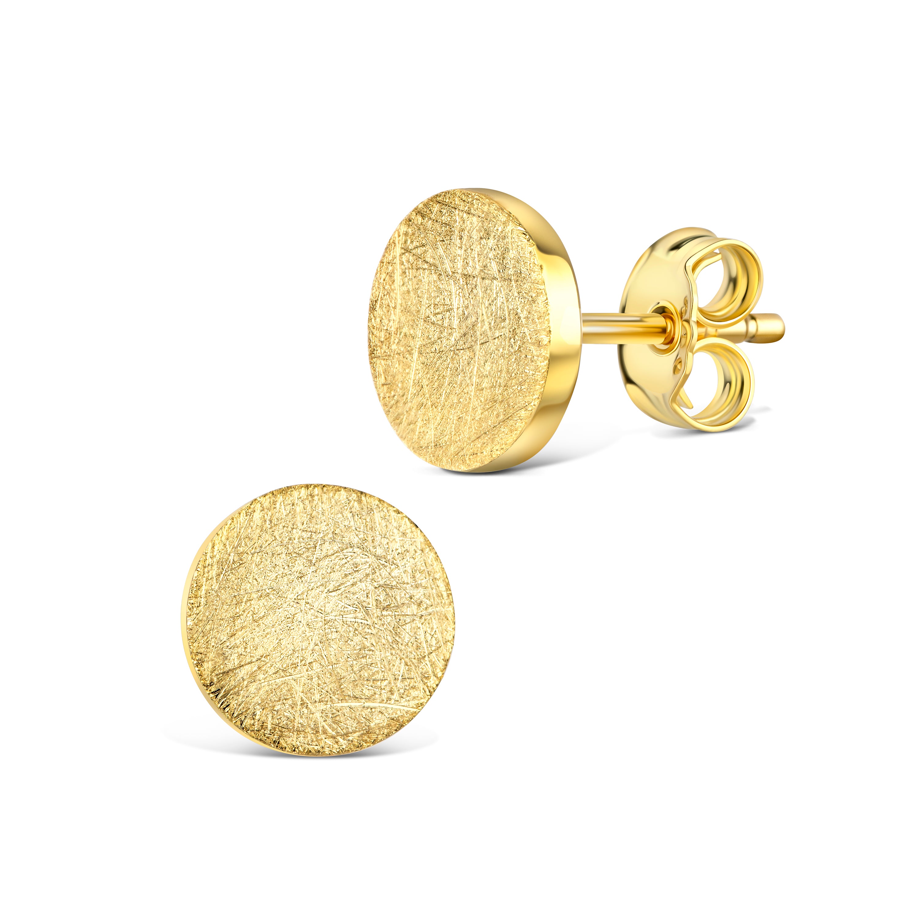 Ohrstecker "Plättchen" - Gold