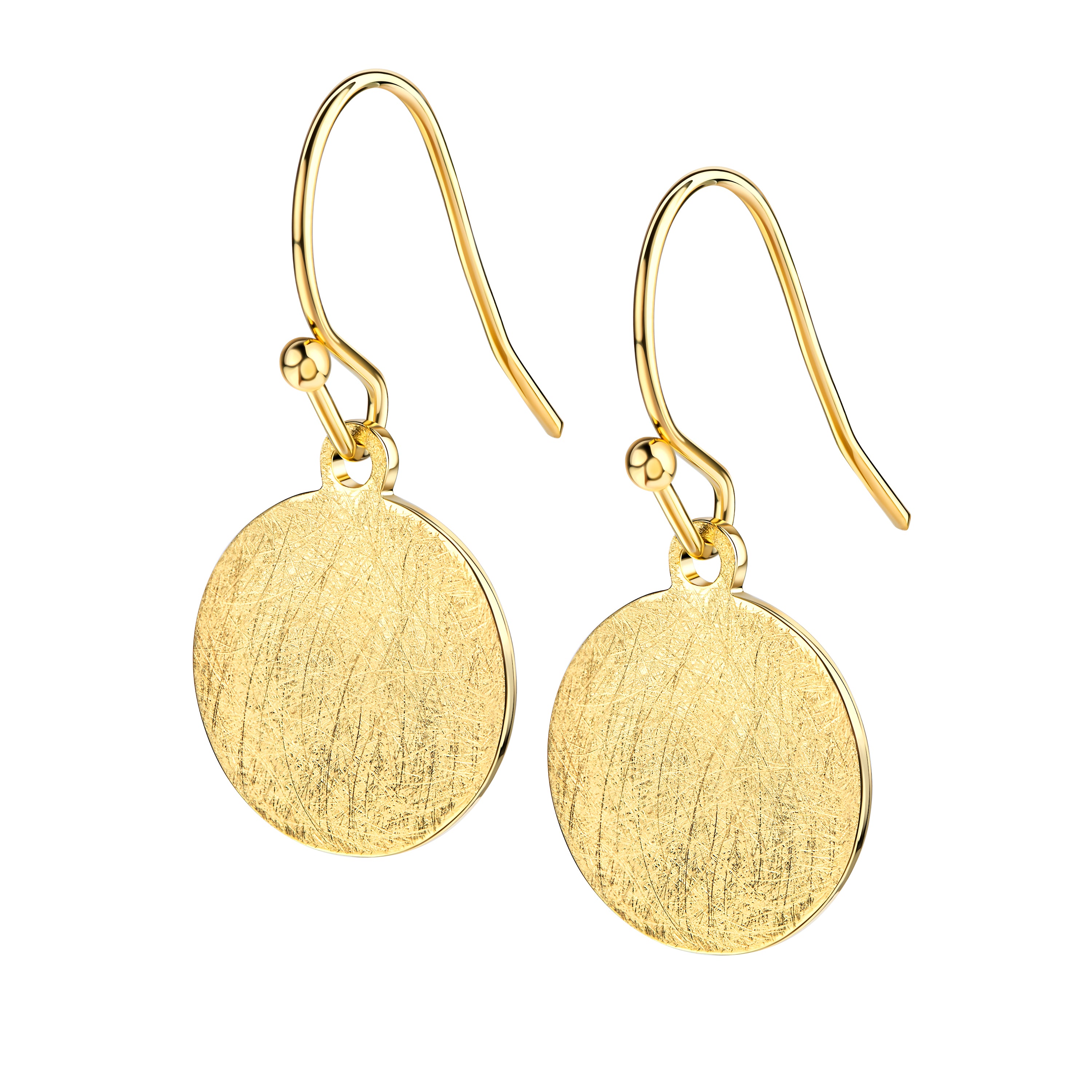 Ohrhänger "Plättchen" - Gold