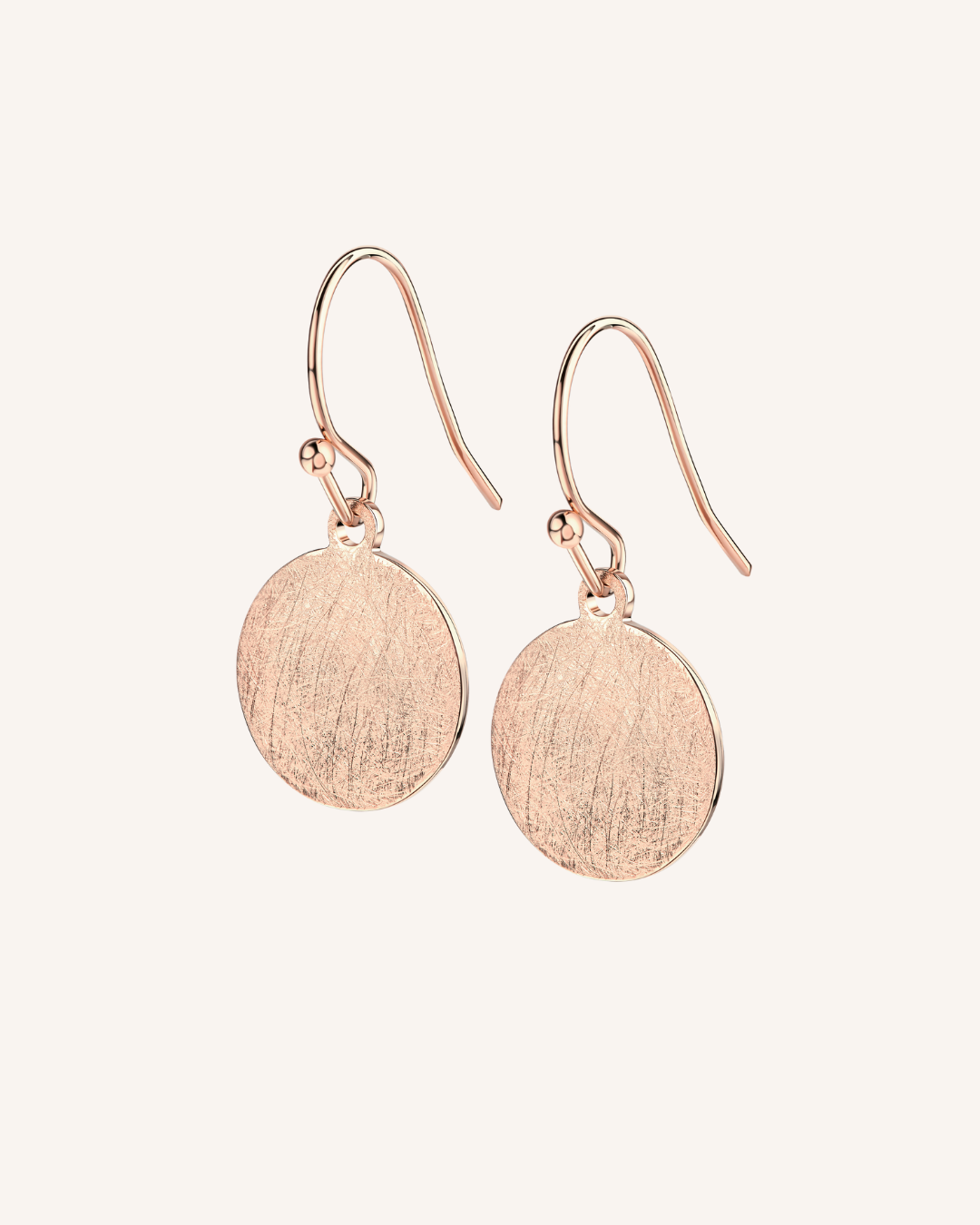 Ohrhänger "Plättchen" - Rose