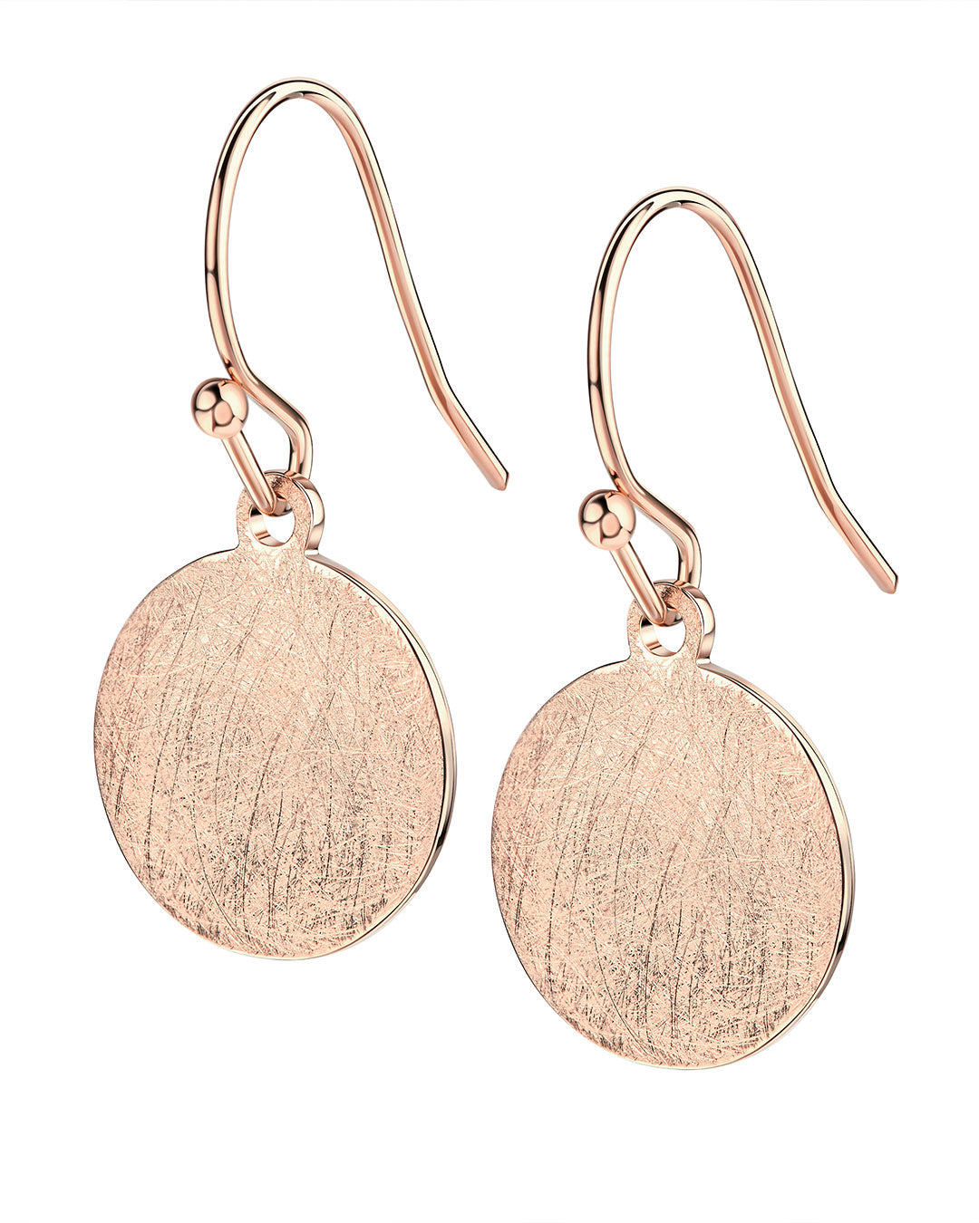 Ohrhänger "Plättchen" - Rose