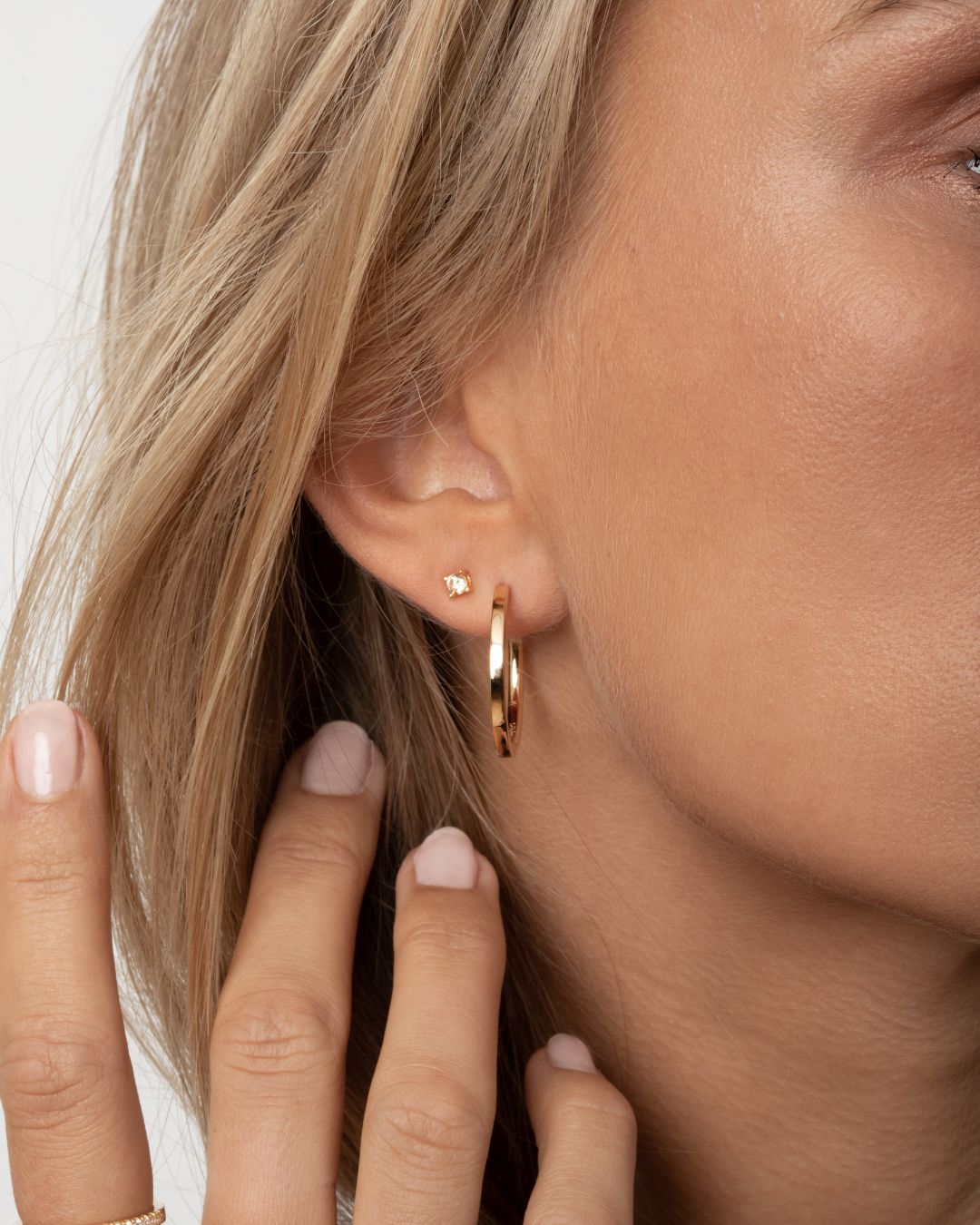 Ohrstecker "Zirkonia" - Rose/Gold