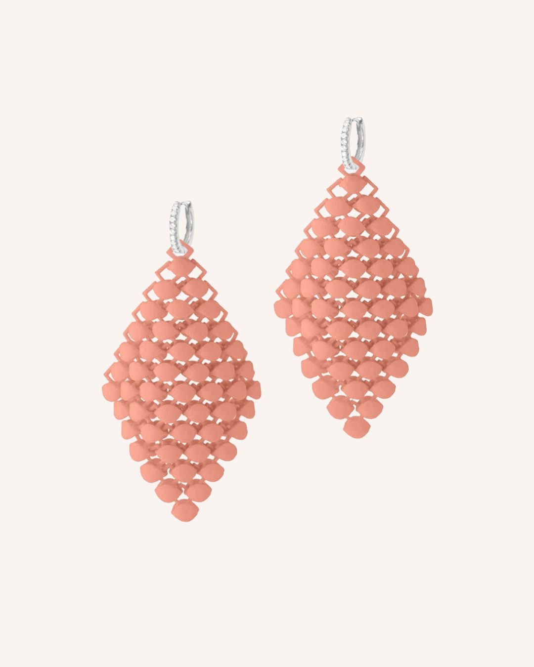 Fabnora Ohrringe "Essence" - Koralle/Silber