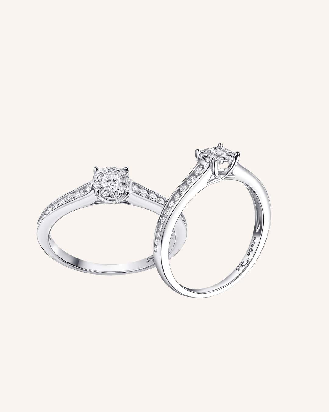 Ring "Solitär" - Silber