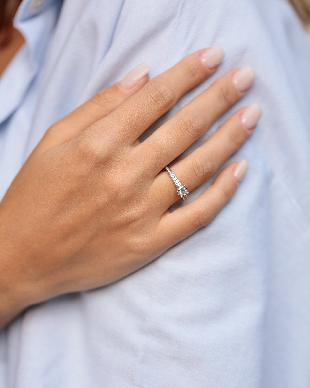 Ring "Solitär" - Silber