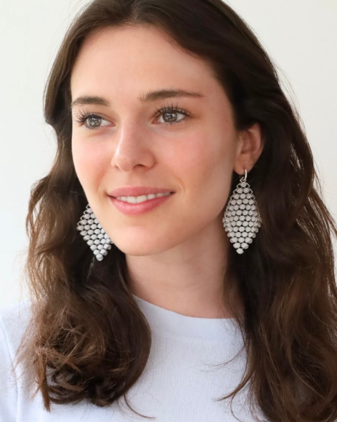 Fabnora Ohrringe "Essence" - Marine Blau/Silber