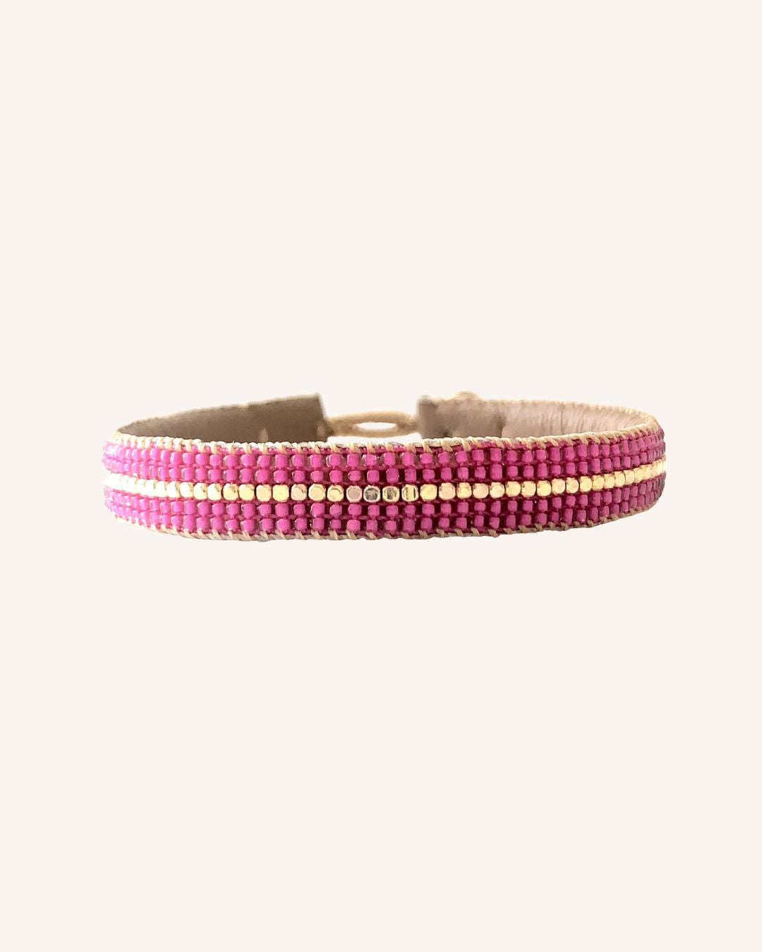 IBU Armband "Stripe" - Pink/Gold