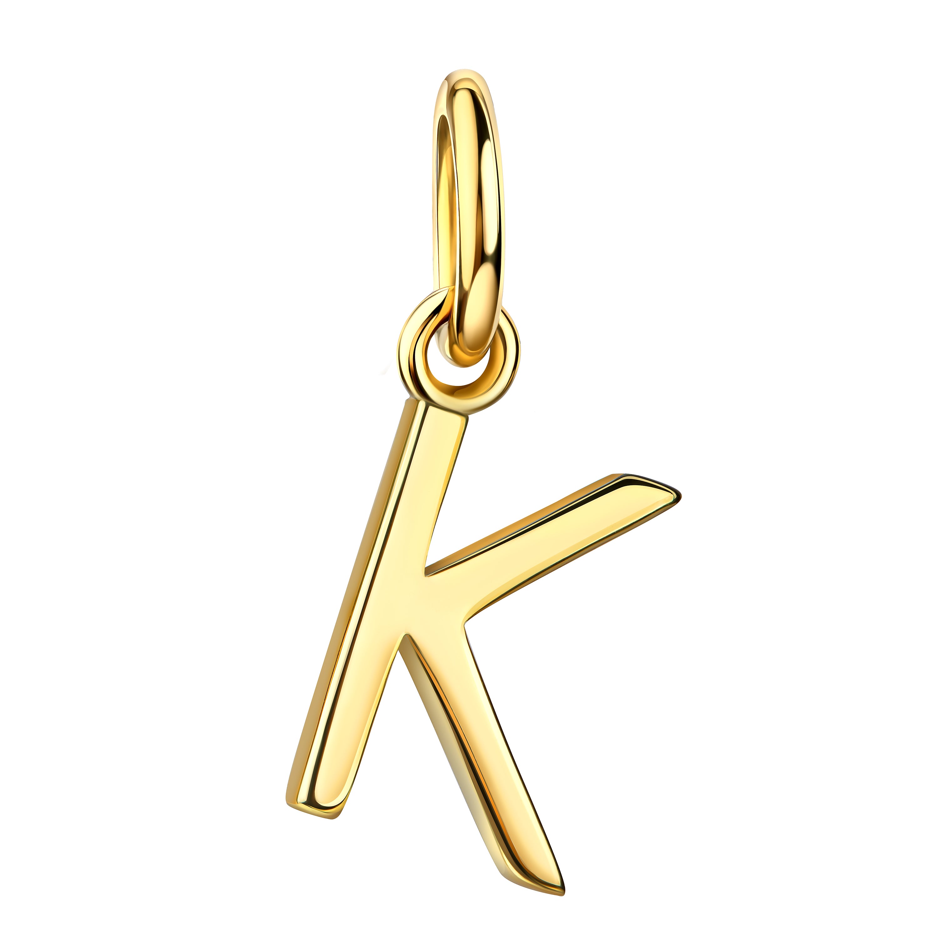 Initialenkette mit Zirkonia - Gold