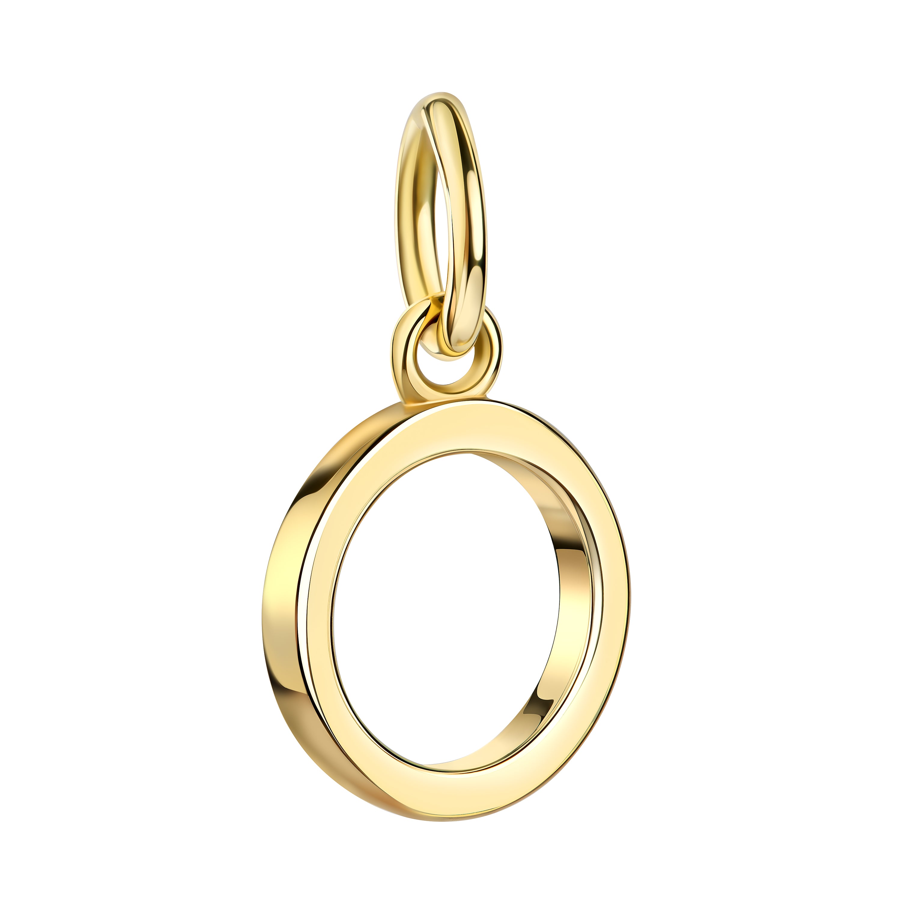 Initialenkette mit Zirkonia - Gold