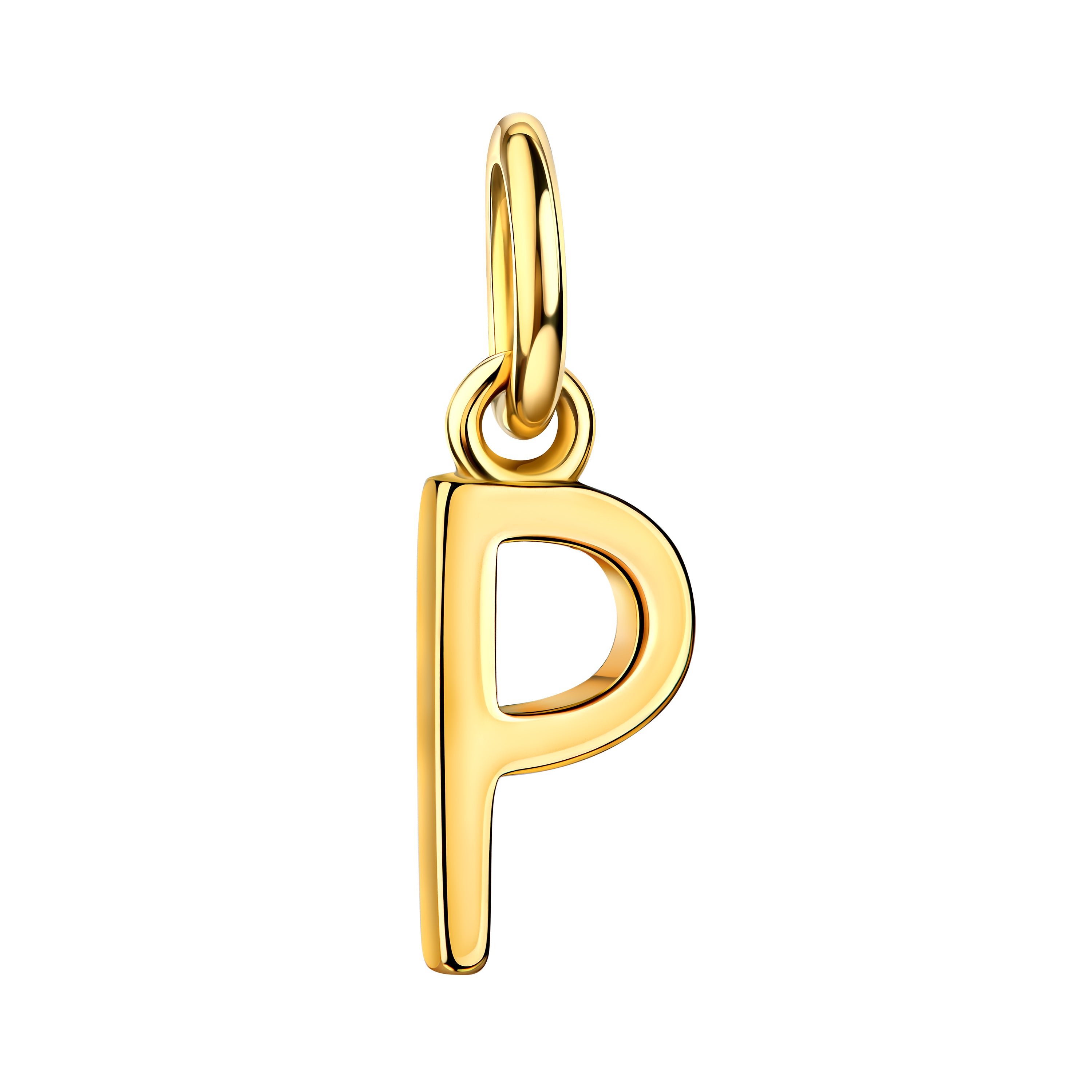 Initialenkette mit Zirkonia - Gold