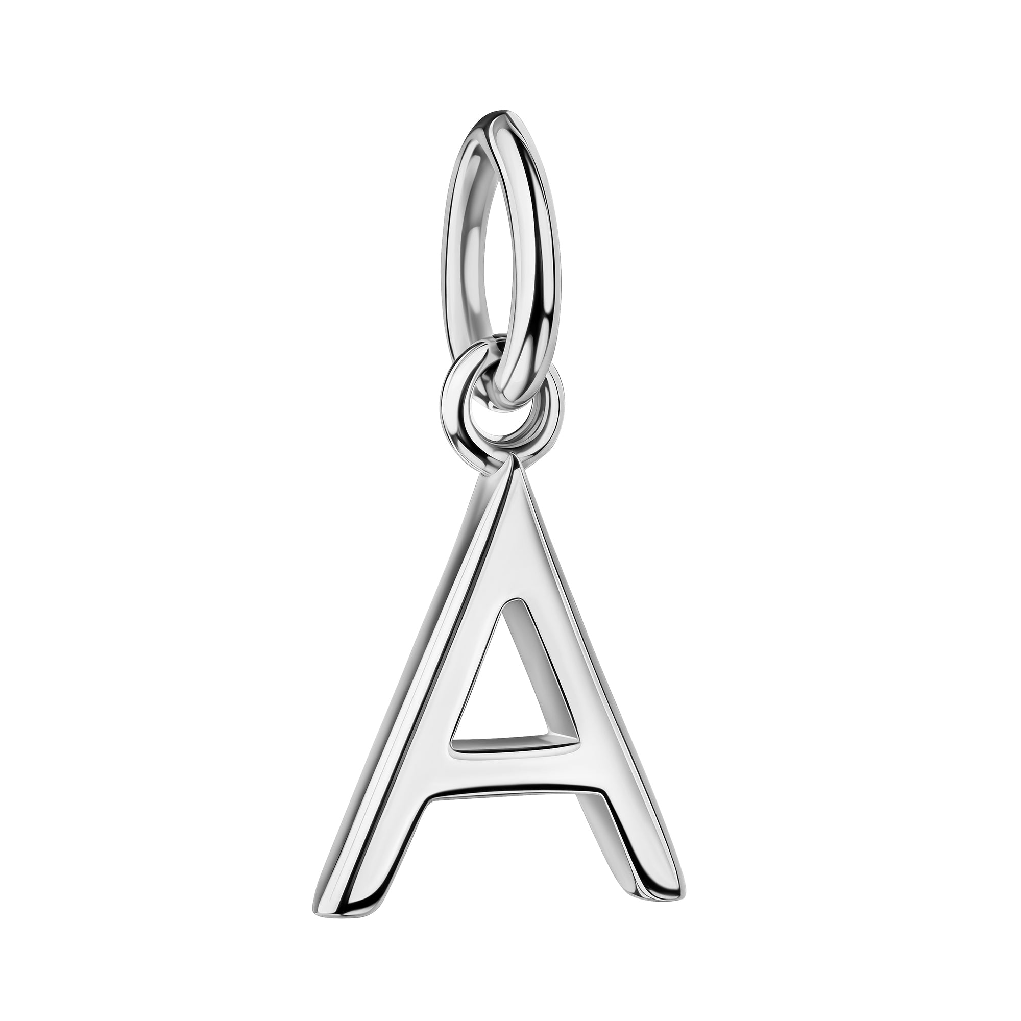 Initialenkette mit Zirkonia - Silber