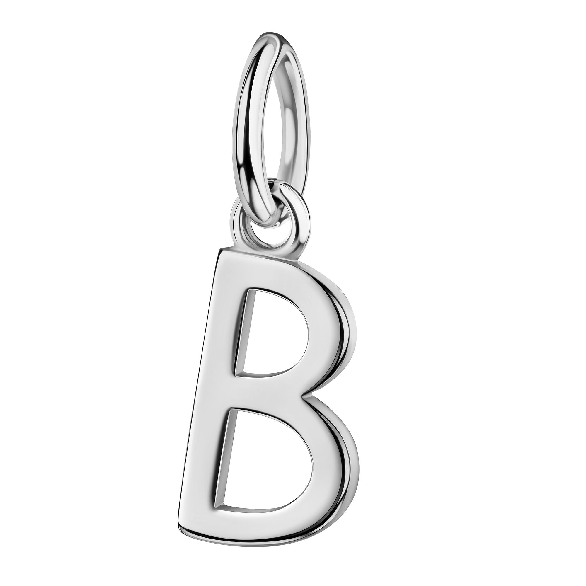 Initialenkette mit Zirkonia - Silber