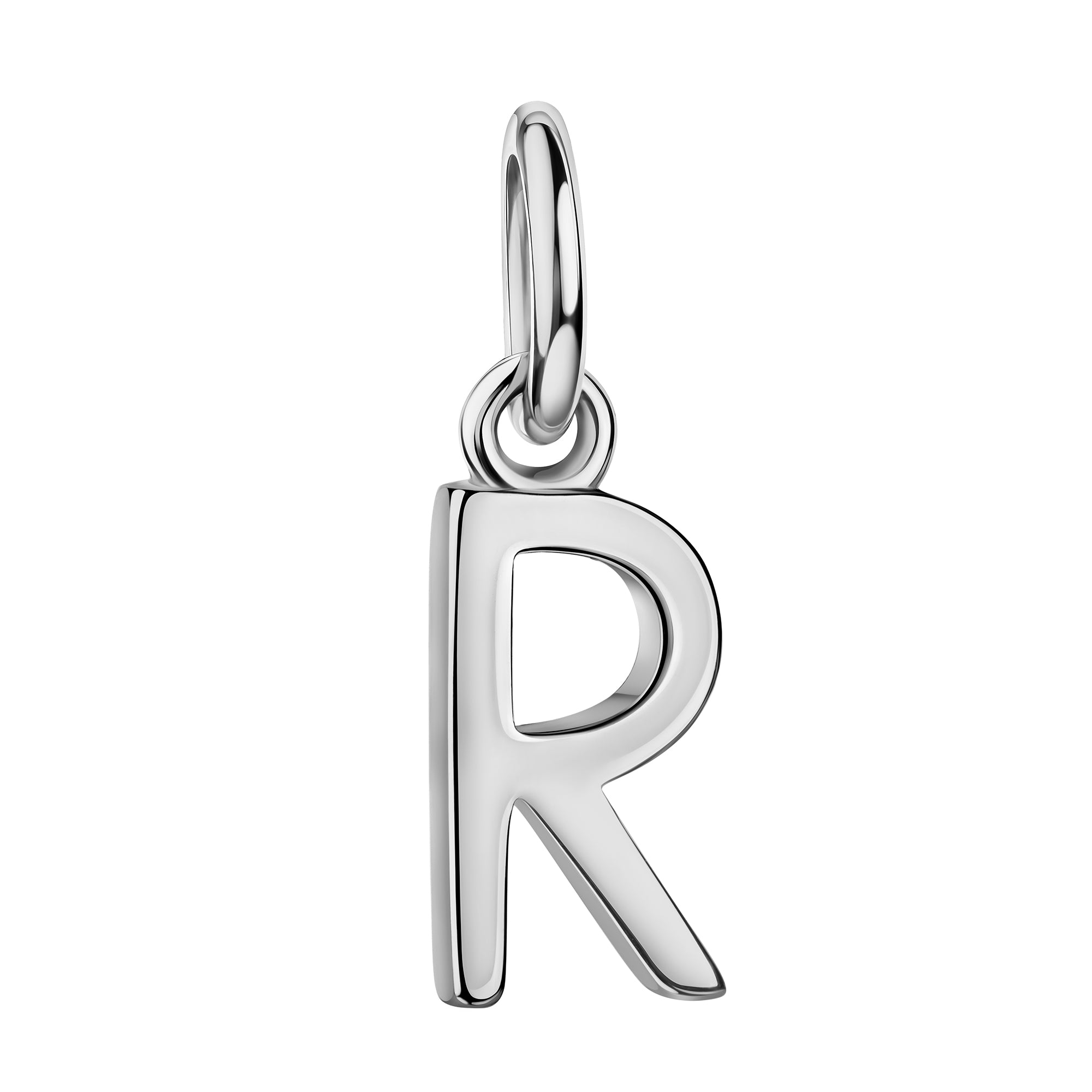 Initialenkette mit Zirkonia - Silber