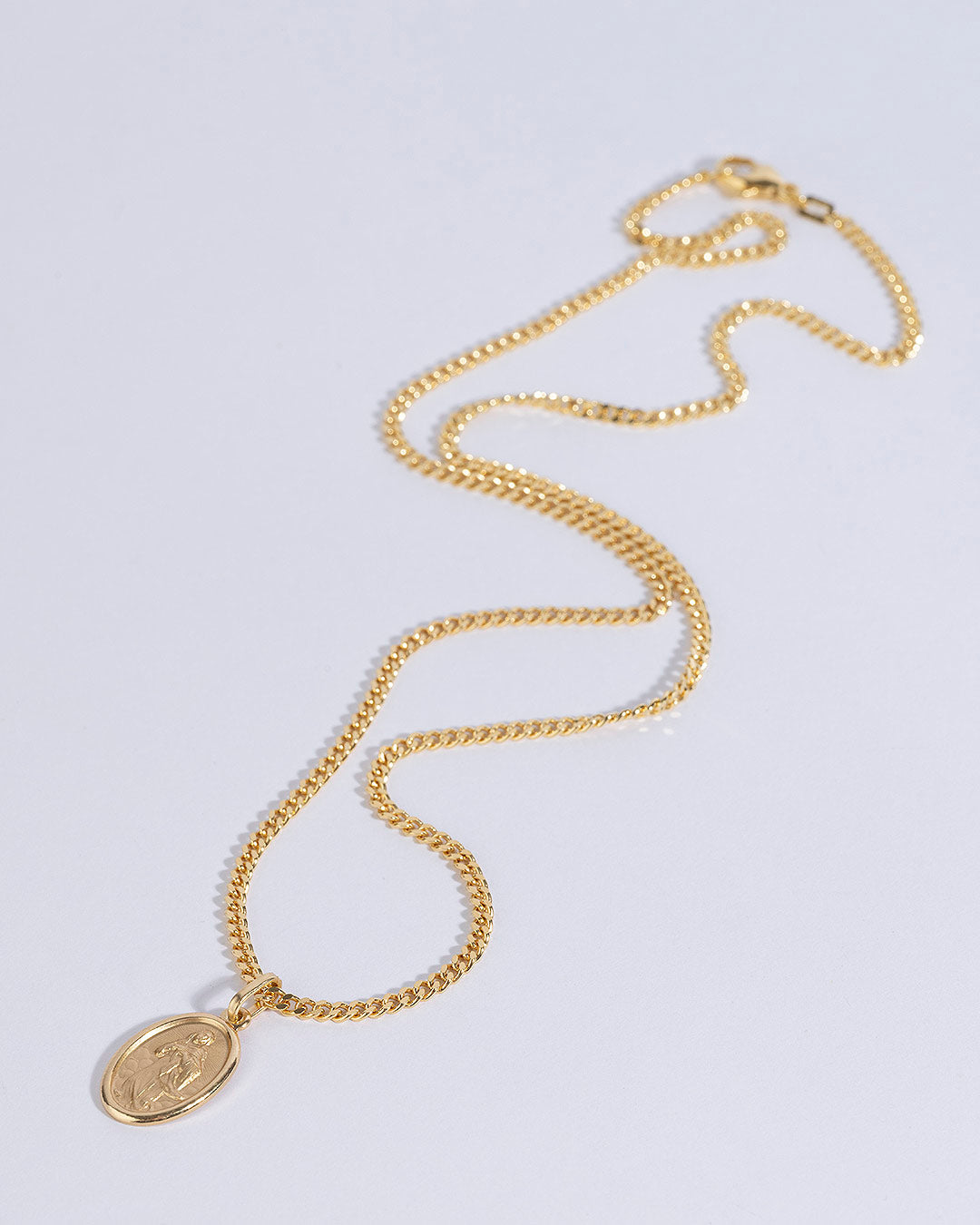 Halskette "Madonna" - Panzerkette Gold