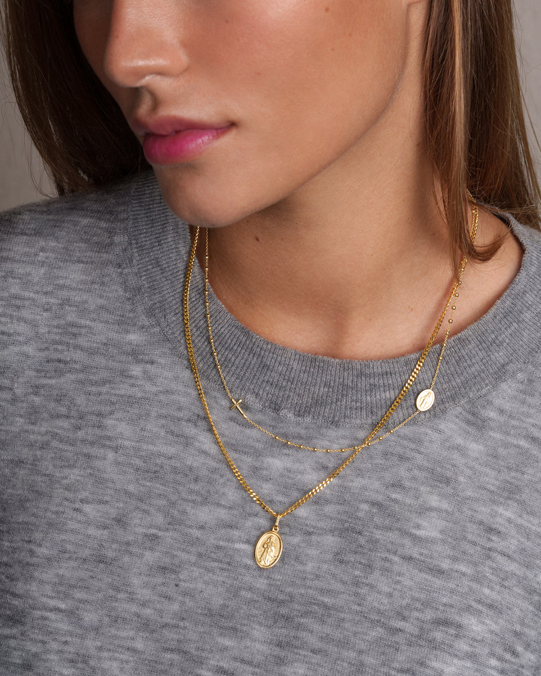 Halskette "Rosenkranz" - Gold