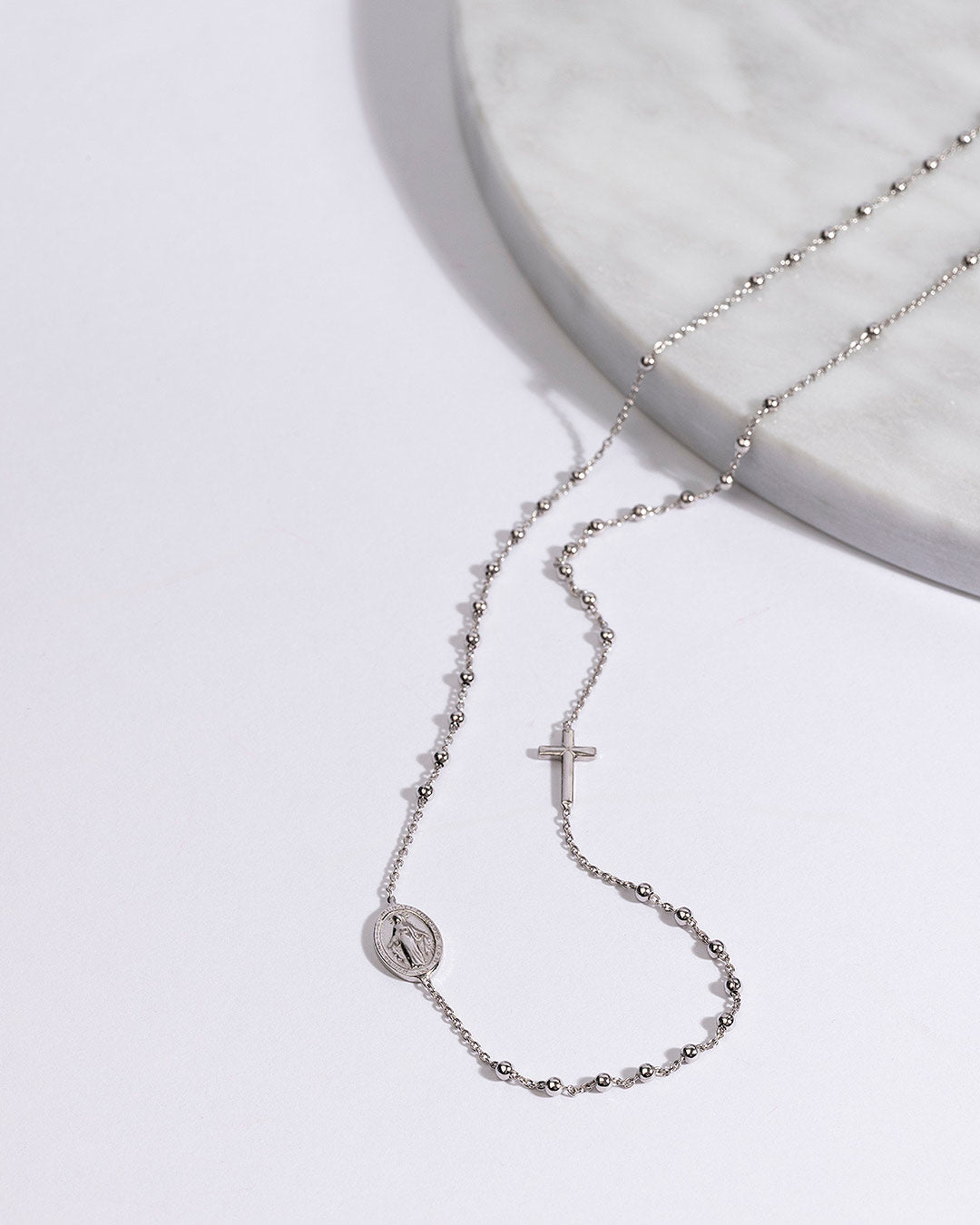 Halskette "Rosenkranz" - Silber