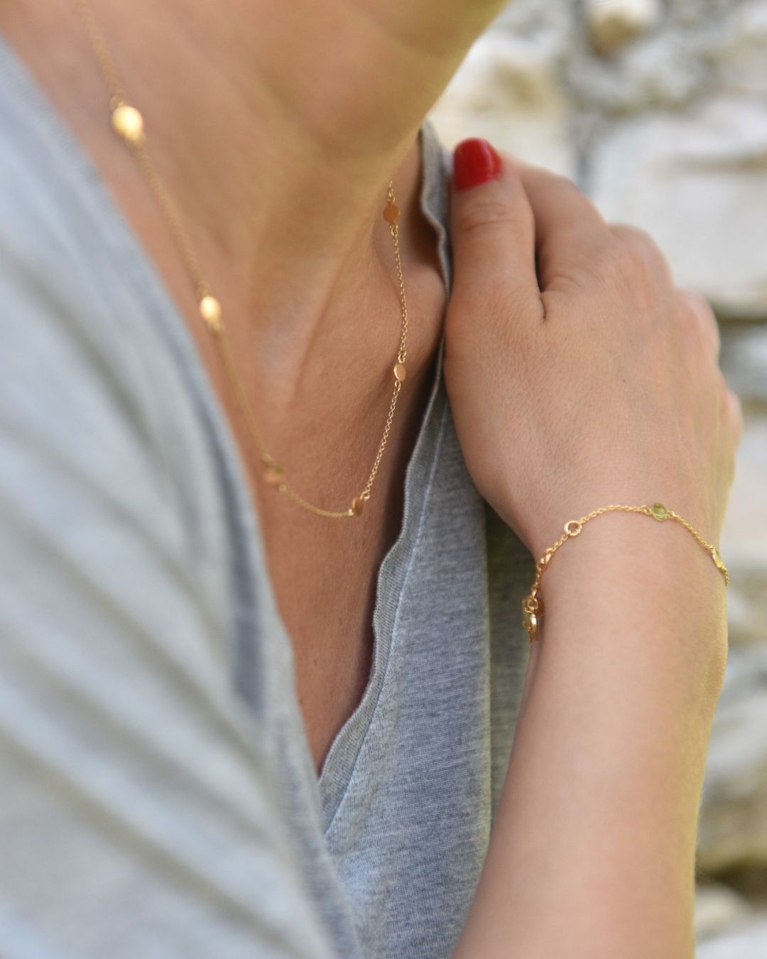 Halskette Platelet - Gold