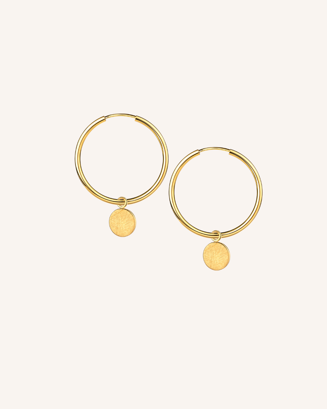 3cm Creole "Plättchen" - Gold