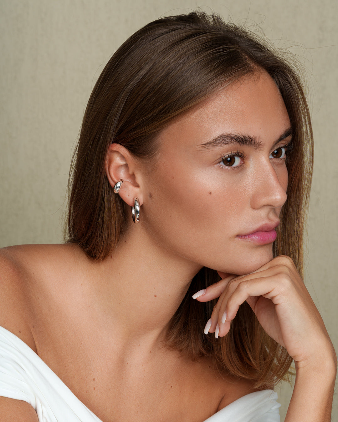 Earcuff "Bold" - Silber