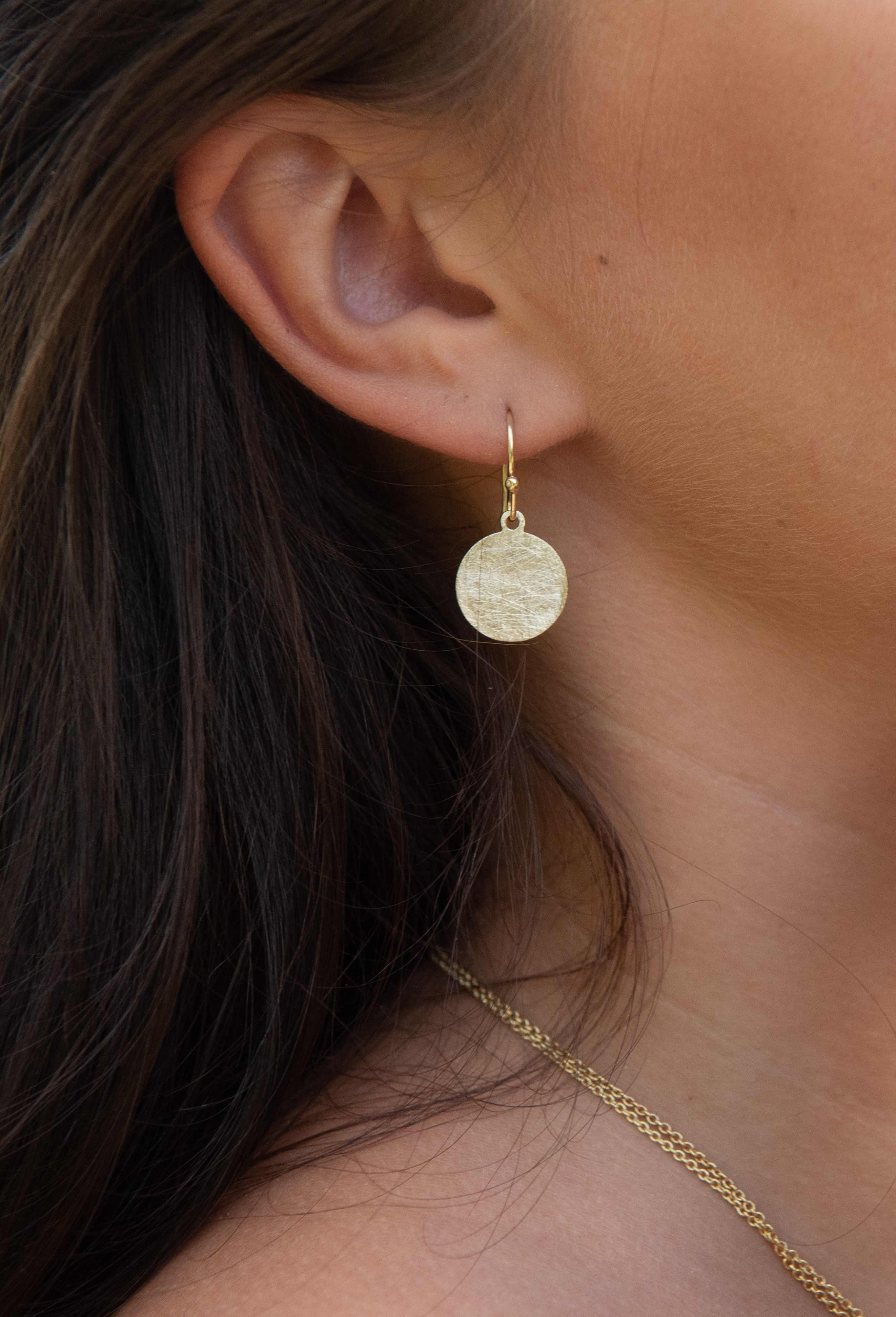 Ohrhänger "Plättchen" - Gold