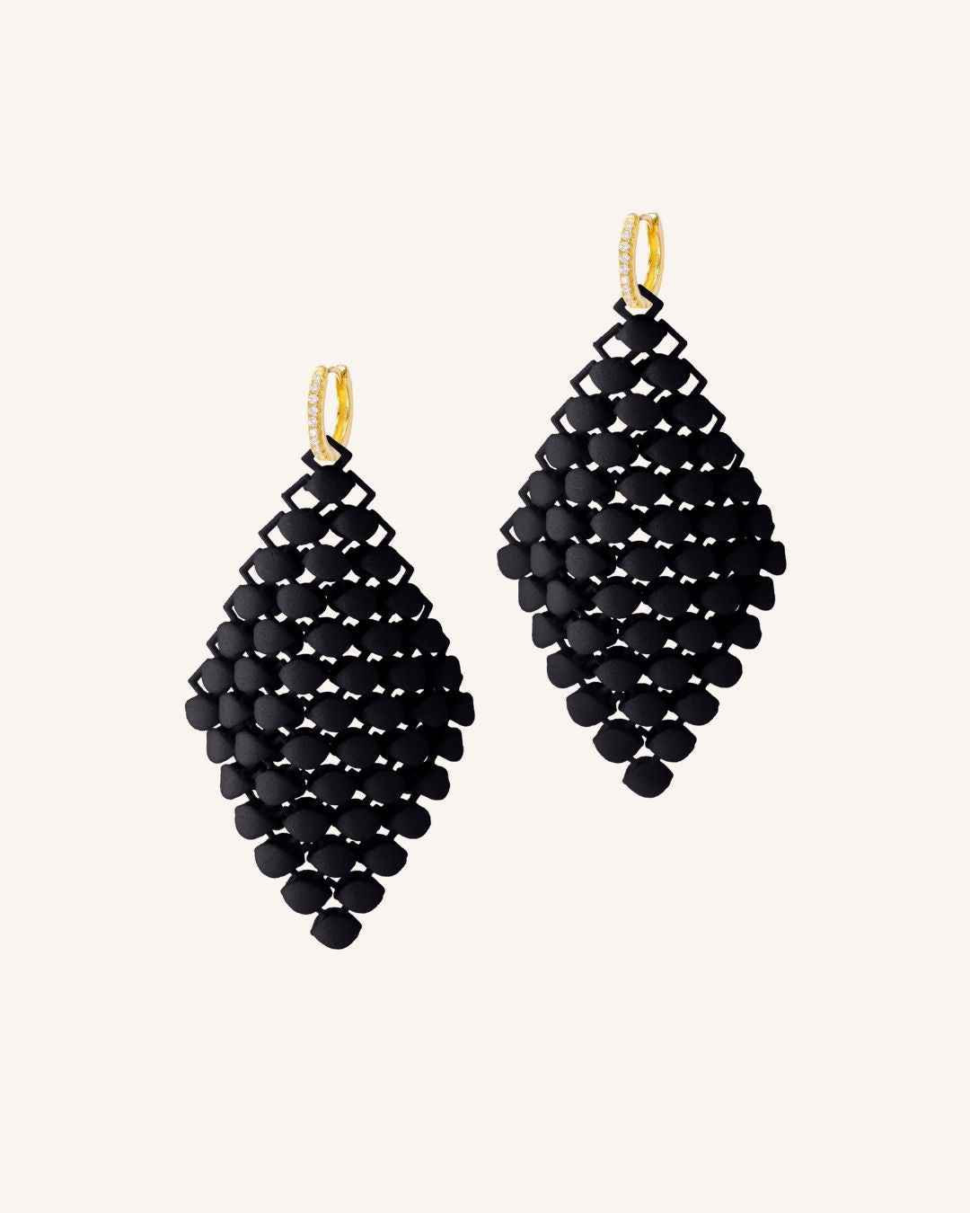 Fabnora Ohrringe "Essence" - Schwarz/Gold