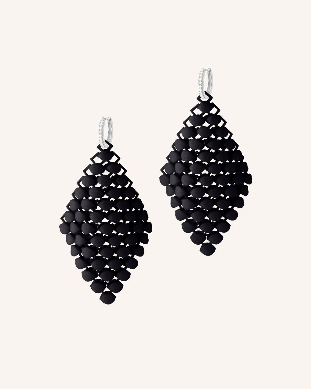 Fabnora Ohrringe "Essence" - Schwarz/Silber