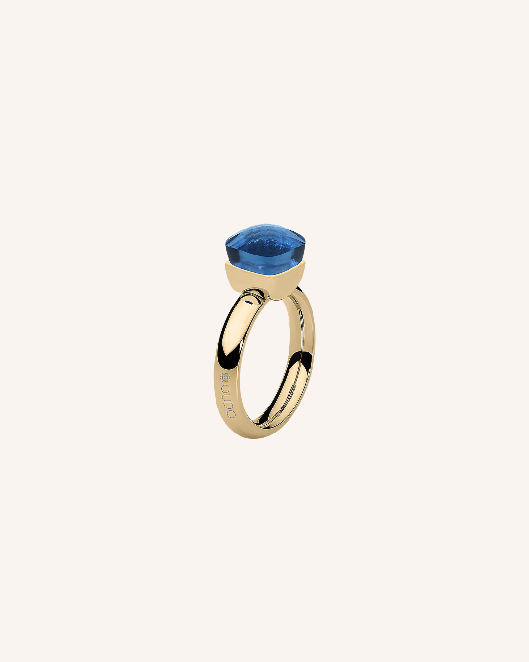 QUDO Ring "Firenze" - Light Sapphire
