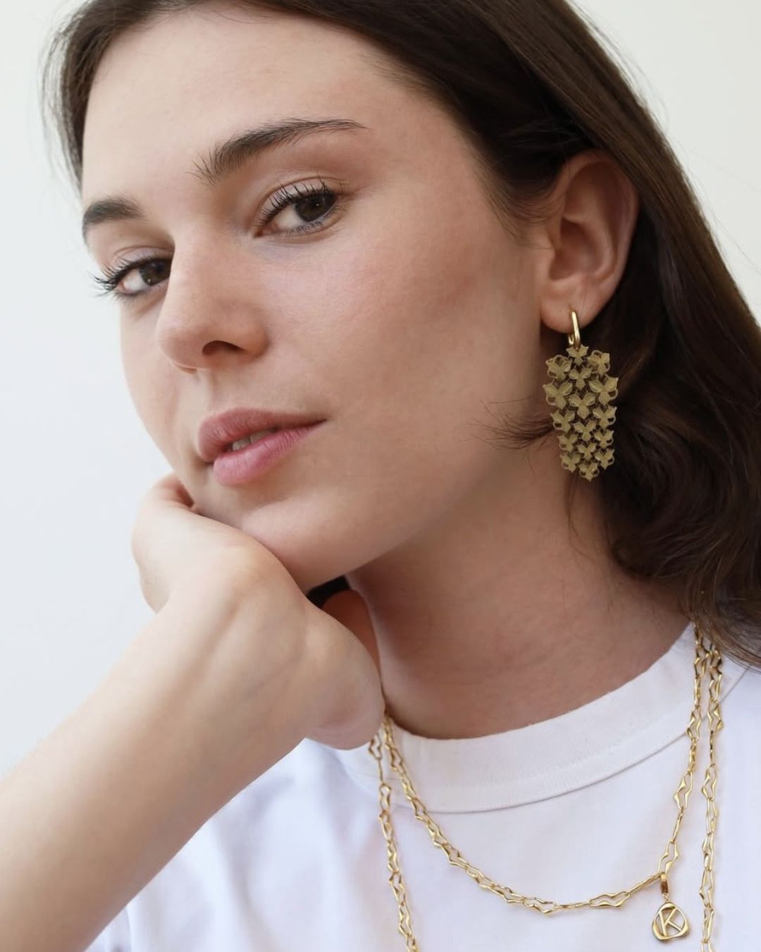 Fabnora Ohrringe "Blossom" - Koralle/Silber